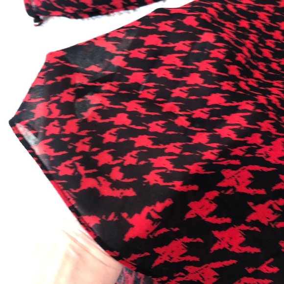 Le Château black & red blouse, size XS - Picture 5 of 5